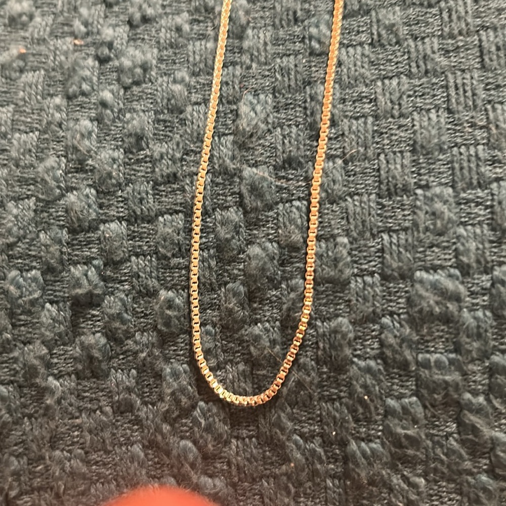 18” Sterling Silver Box Chain Necklace